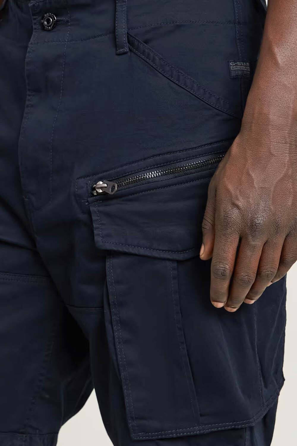 G-STAR RAW Ανδρική Βερμούδα Cargo Βαμβάκι/Ελαστάνη Μπλέ Relaxed Fit D08566-5126-C742-salute 1821994