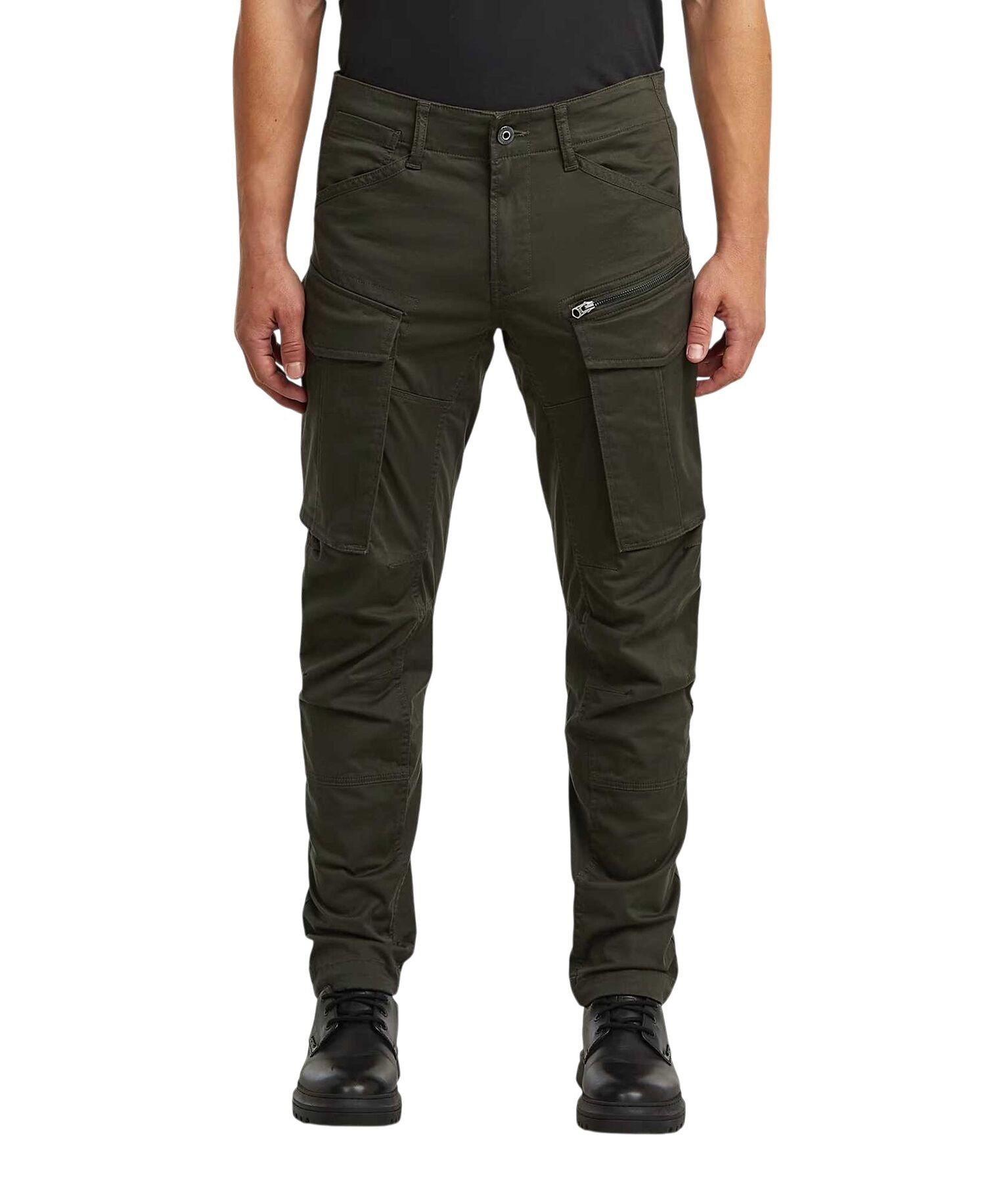 G-STAR RAW Ανδρικό Παντελόνι Cargo ROVIC ZIP Χακί Βαμβάκι/Ελαστάνη Tapered Fit 3D D02190-5126-995 asfalt 1822001