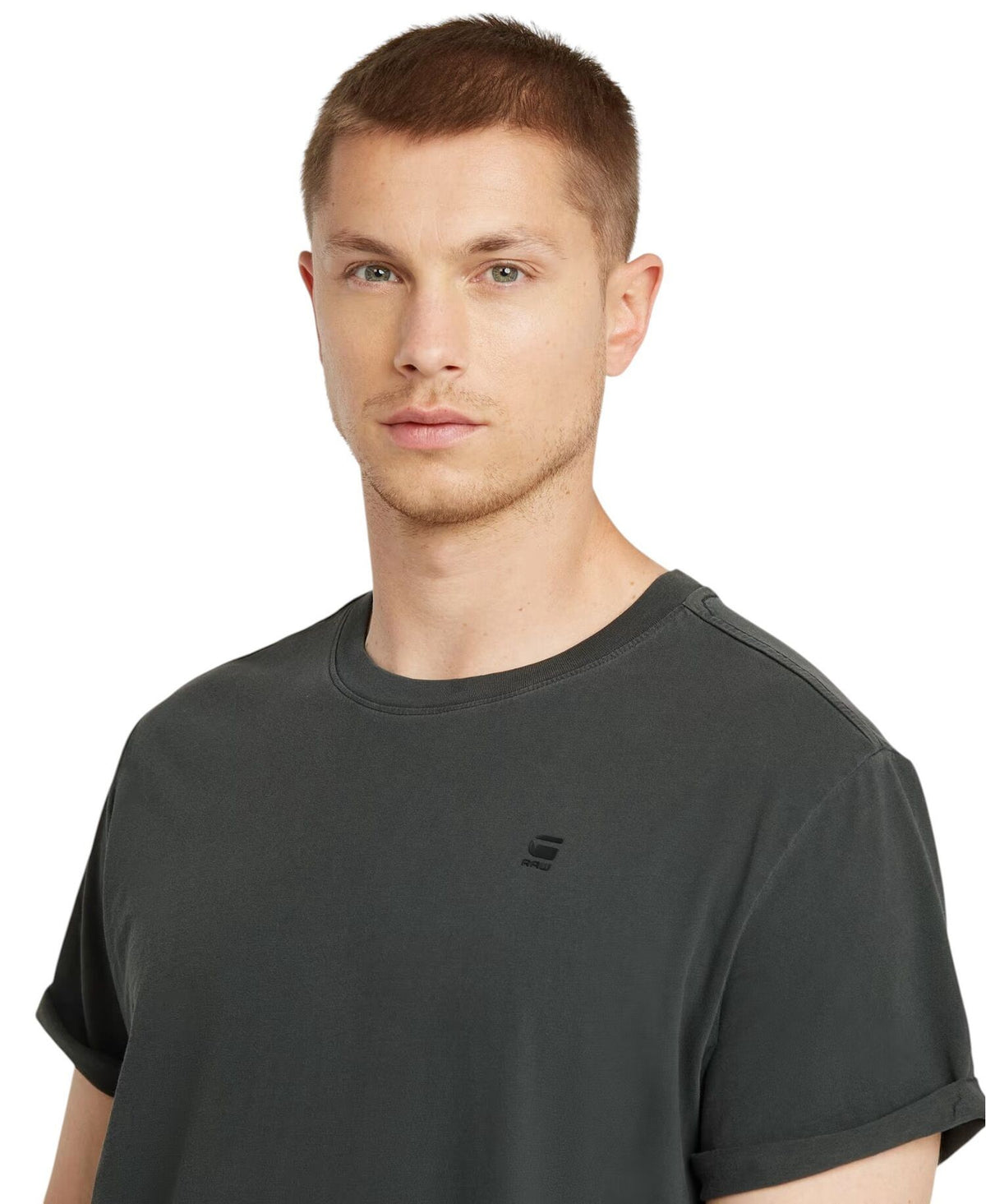G-STAR RAW Ανδρικό T-shirt Βαμβάκι Μαύρο Regular Fit D16396-2653-B564/dk black gd 1822041