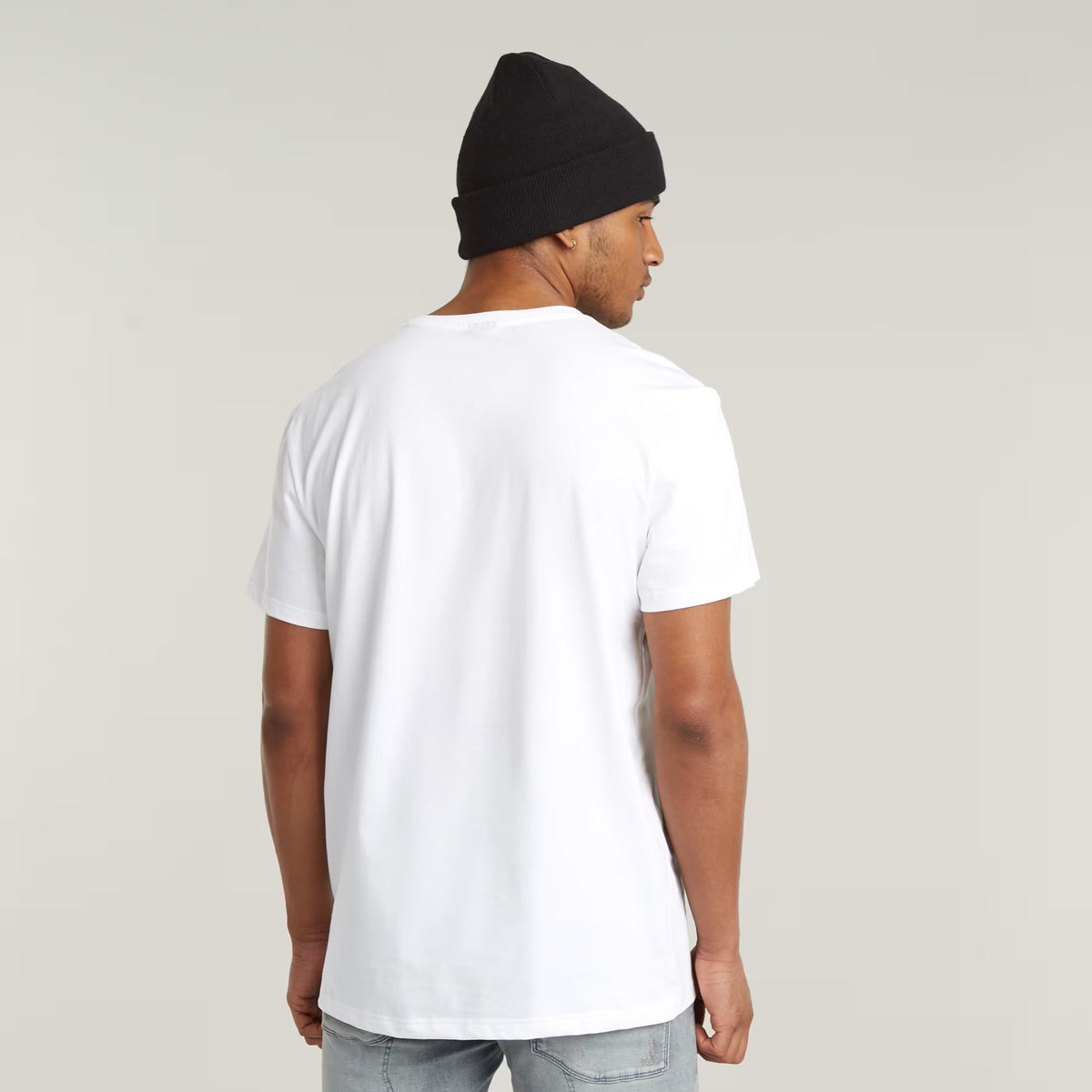 G-STAR RAW Ανδρικό T-shirt Βαμβάκι Λευκό Regular Fit D16411-336-110-white 1821607 1822043