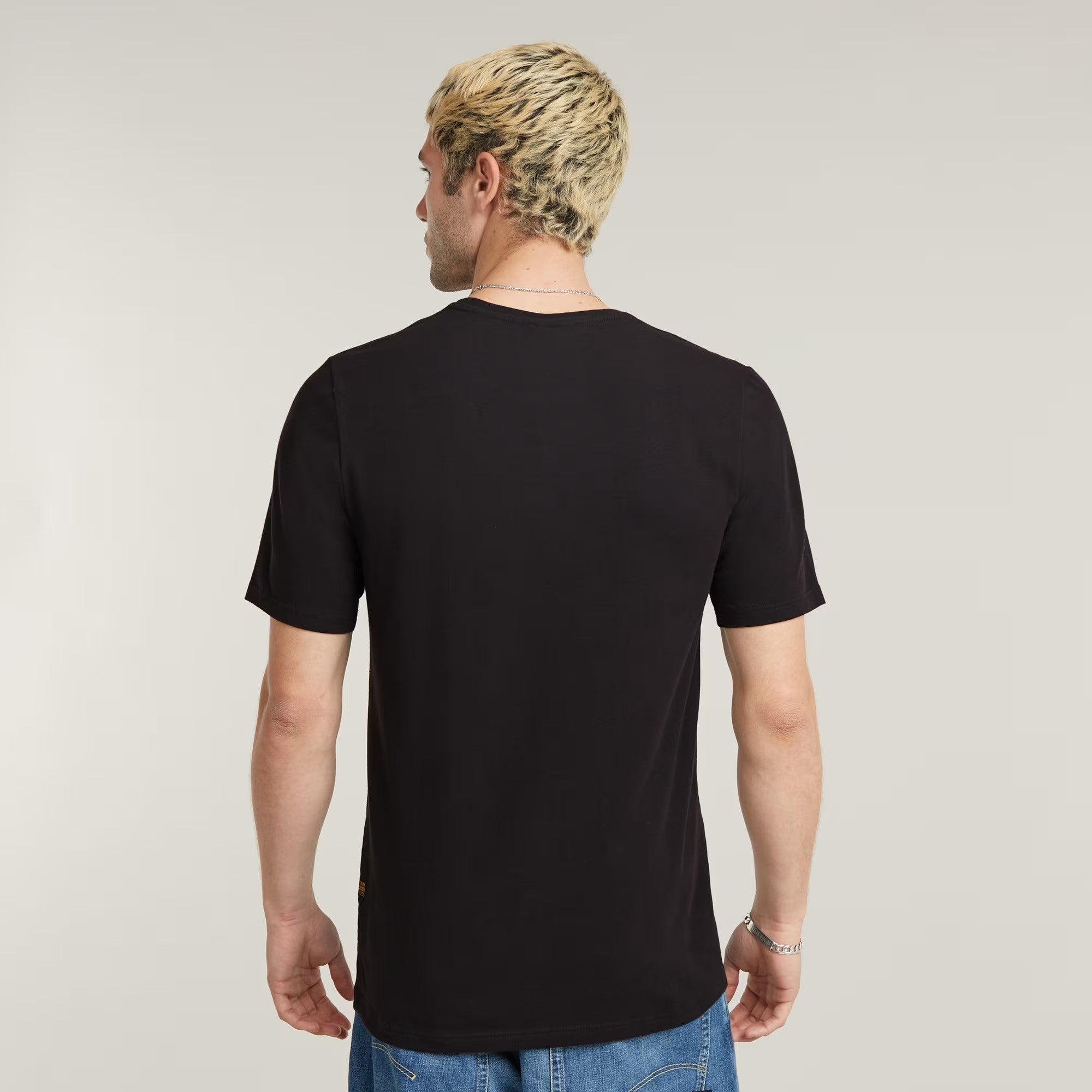 G-STAR RAW Ανδρικό T-shirt Βαμβάκι Μαύρο Regular Fit D19070-C723-6484/dk black 1822030