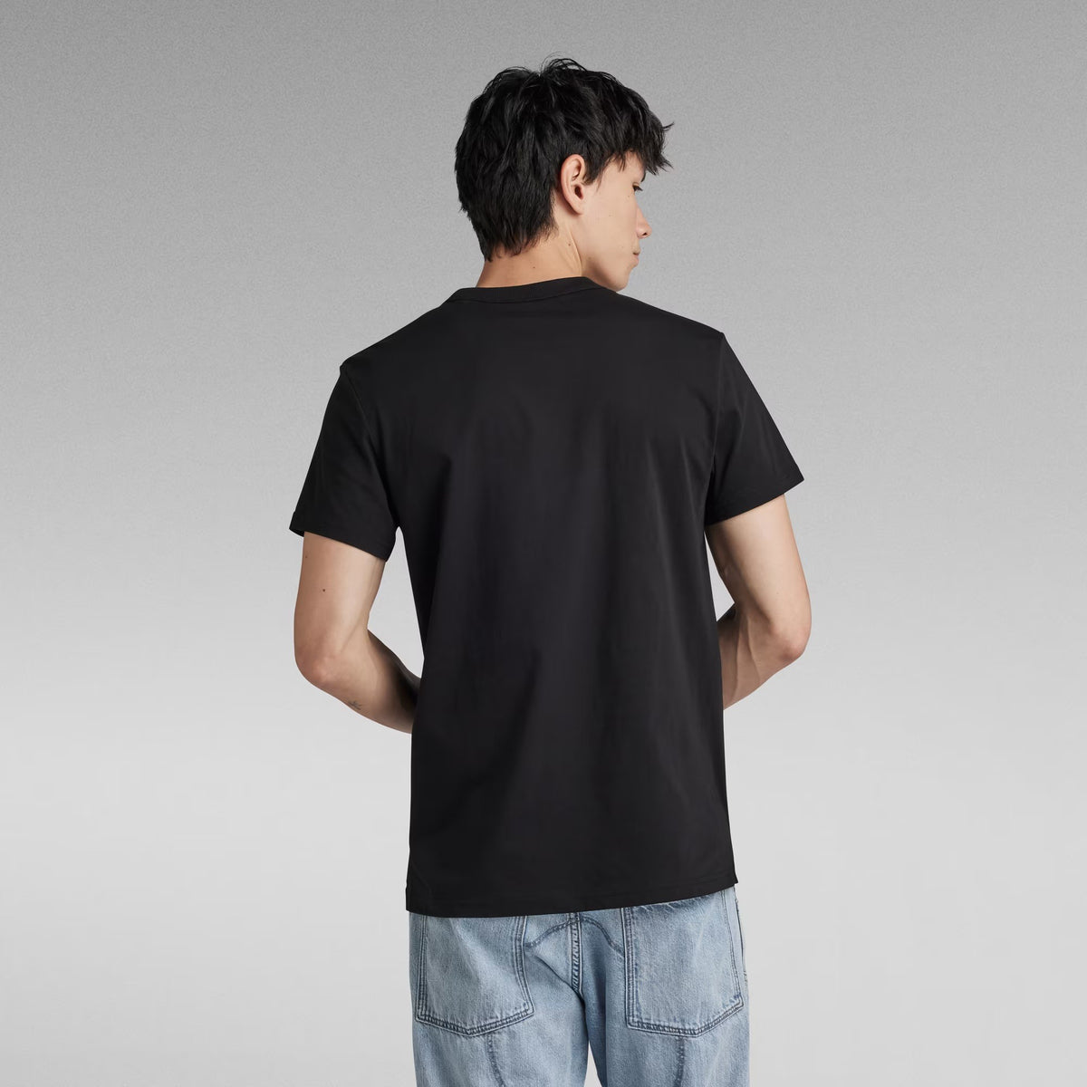 G-STAR RAW Ανδρικό T-shirt Βαμβάκι Μαύρο Regular Fit D24449-336-6484/6484-dk black 1822028