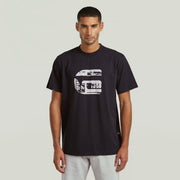 G-STAR RAW Ανδρικό T-shirt Βαμβάκι Μαύρο Regular Fit D28823-E385-6484/dk black 1822019