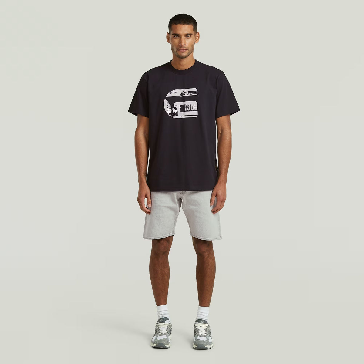 G-STAR RAW Ανδρικό T-shirt Βαμβάκι Μαύρο Regular Fit D28823-E385-6484/dk black 1822019