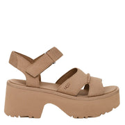 UGG Australia Γυναικεία Πέδιλα New Heights Δέρμα/Καστόρι Μπέζ 1167475-MDSD 1821992
