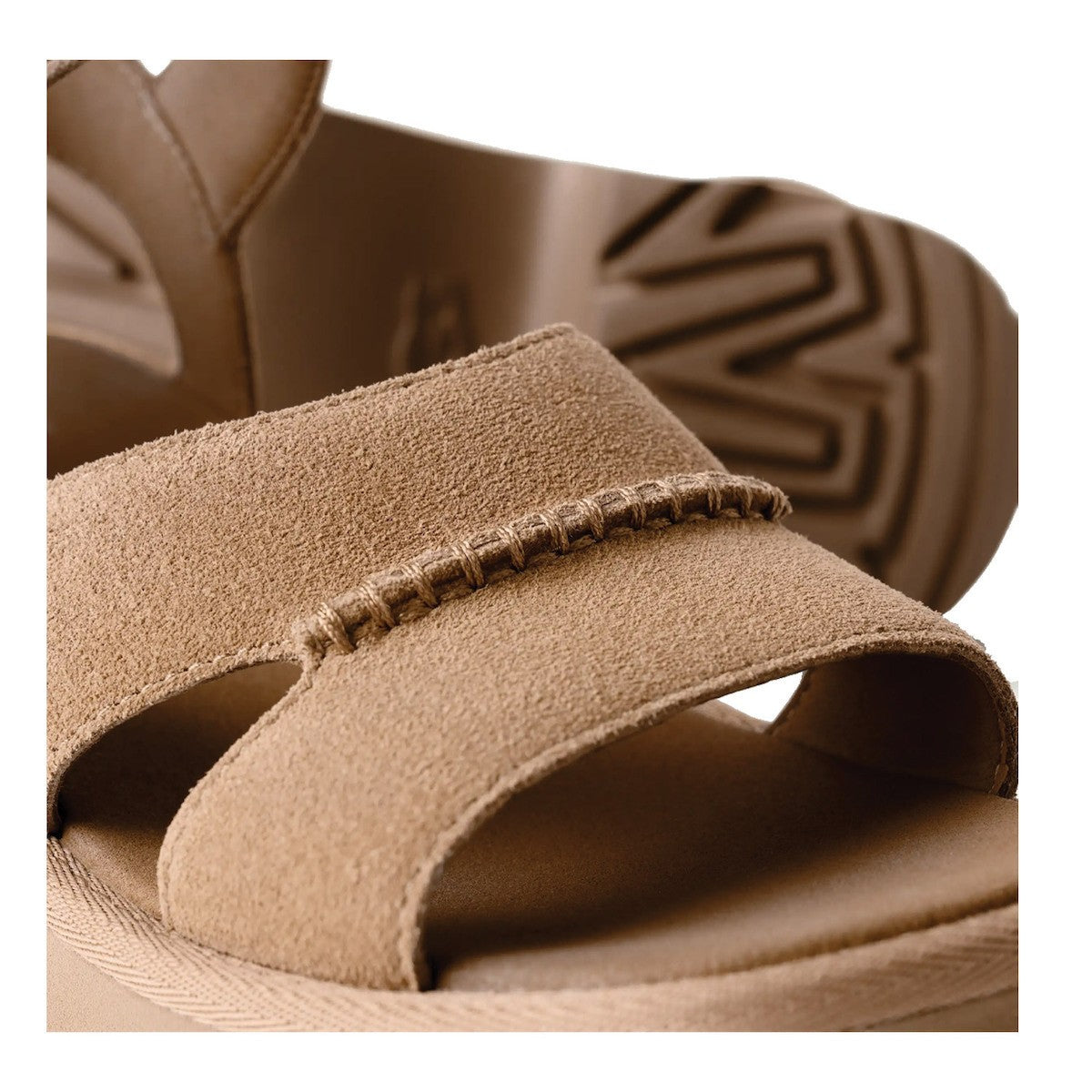 UGG Australia Γυναικεία Πέδιλα New Heights Δέρμα/Καστόρι Μπέζ 1167475-MDSD 1821992