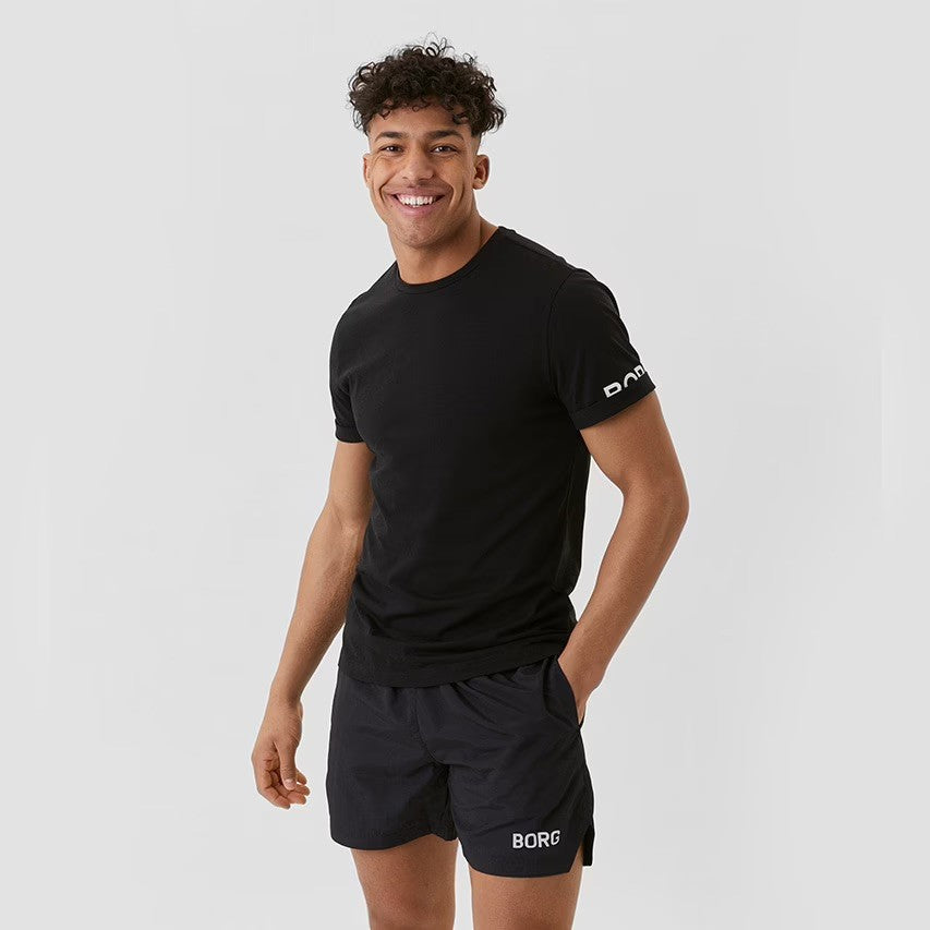 BJORN BORG Ανδρικό T-Shirt Πολυεστέρας/Βαμβάκι Μαύρο 10000166-BK001 1822207