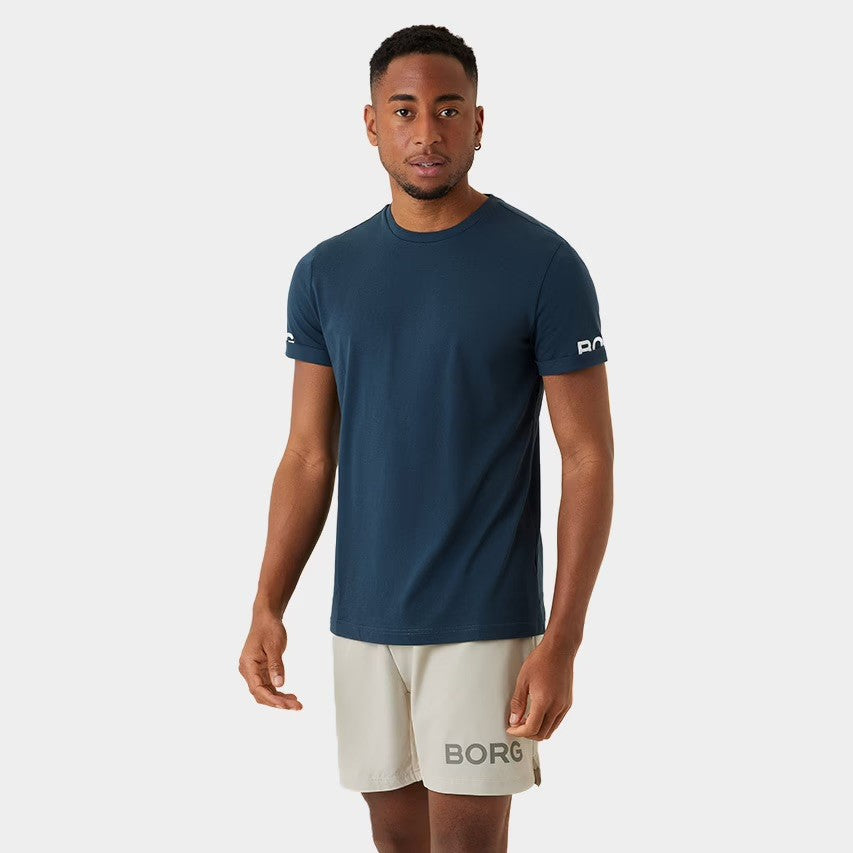BJORN BORG Ανδρικό T-Shirt Πολυεστέρας/Βαμβάκι Μπλέ 10000166-NA012 1822209