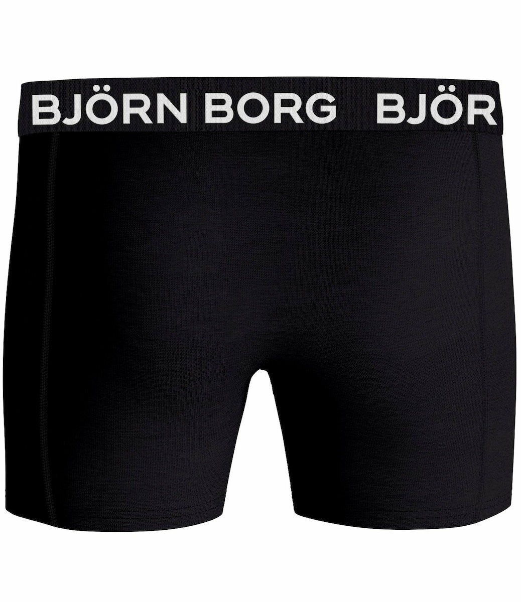 BJORN BORG Ανδρικά Μποξεράκια 3 Τμχ Βαμβάκι/Ελαστάνη Μαύρα 10000933-MP001 1822212