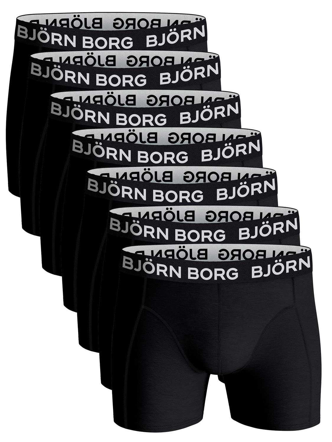 BJORN BORG Ανδρικά Μποξεράκια 7 Τμχ Βαμβάκι/Ελαστάνη Μαύρα 10000888-MP001 1822210
