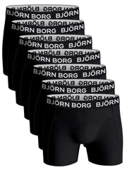 BJORN BORG Ανδρικά Μποξεράκια 7 Τμχ Βαμβάκι/Ελαστάνη Μαύρα 10000888-MP001 1822210