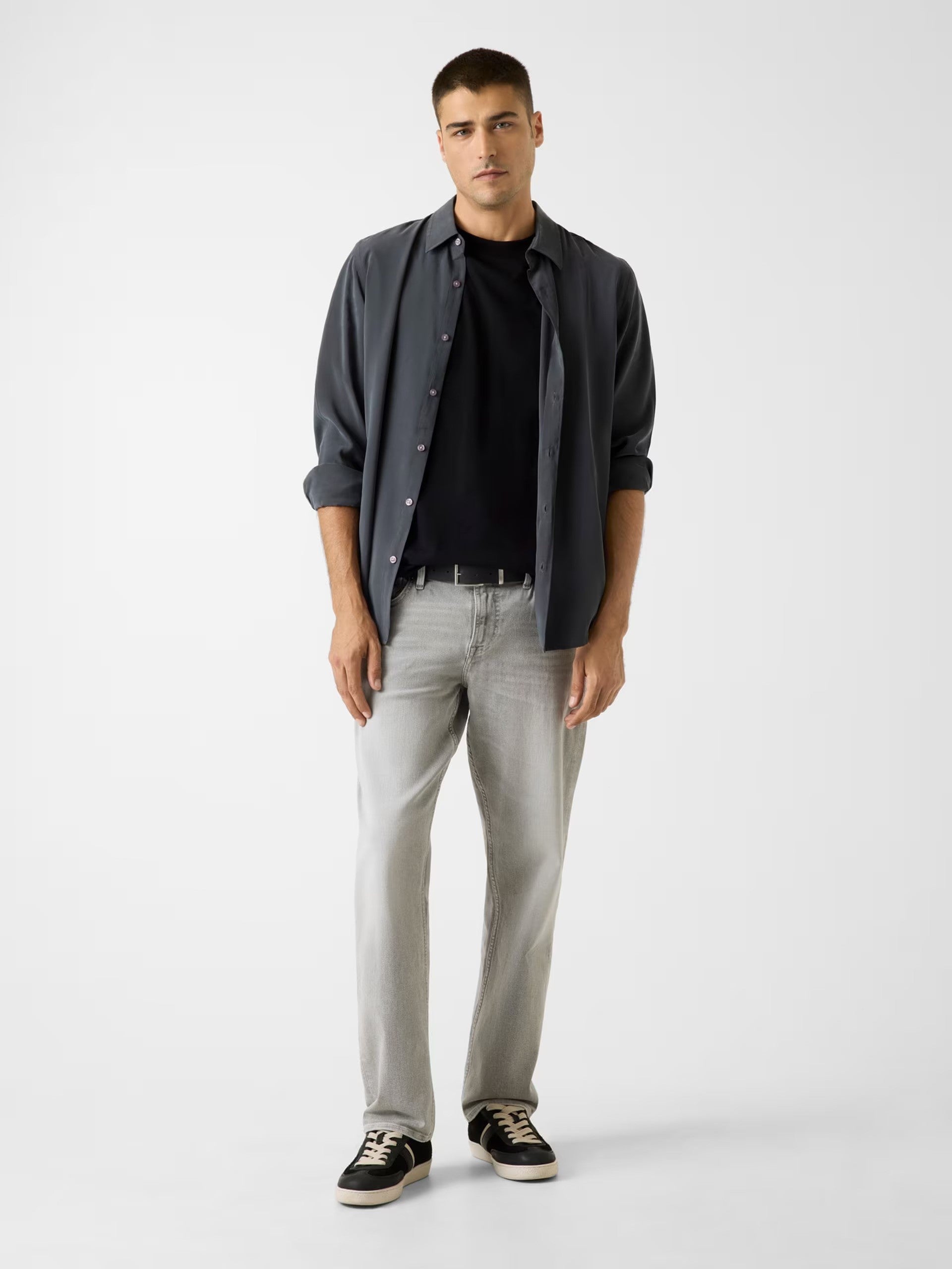 GUESS Ανδρικό Παντελόνι Jeans Βαμβάκι/Ελαστάνη Γκρί Straight Fit M6RAN2D0623-TER1 THE TERRAIN 1823462