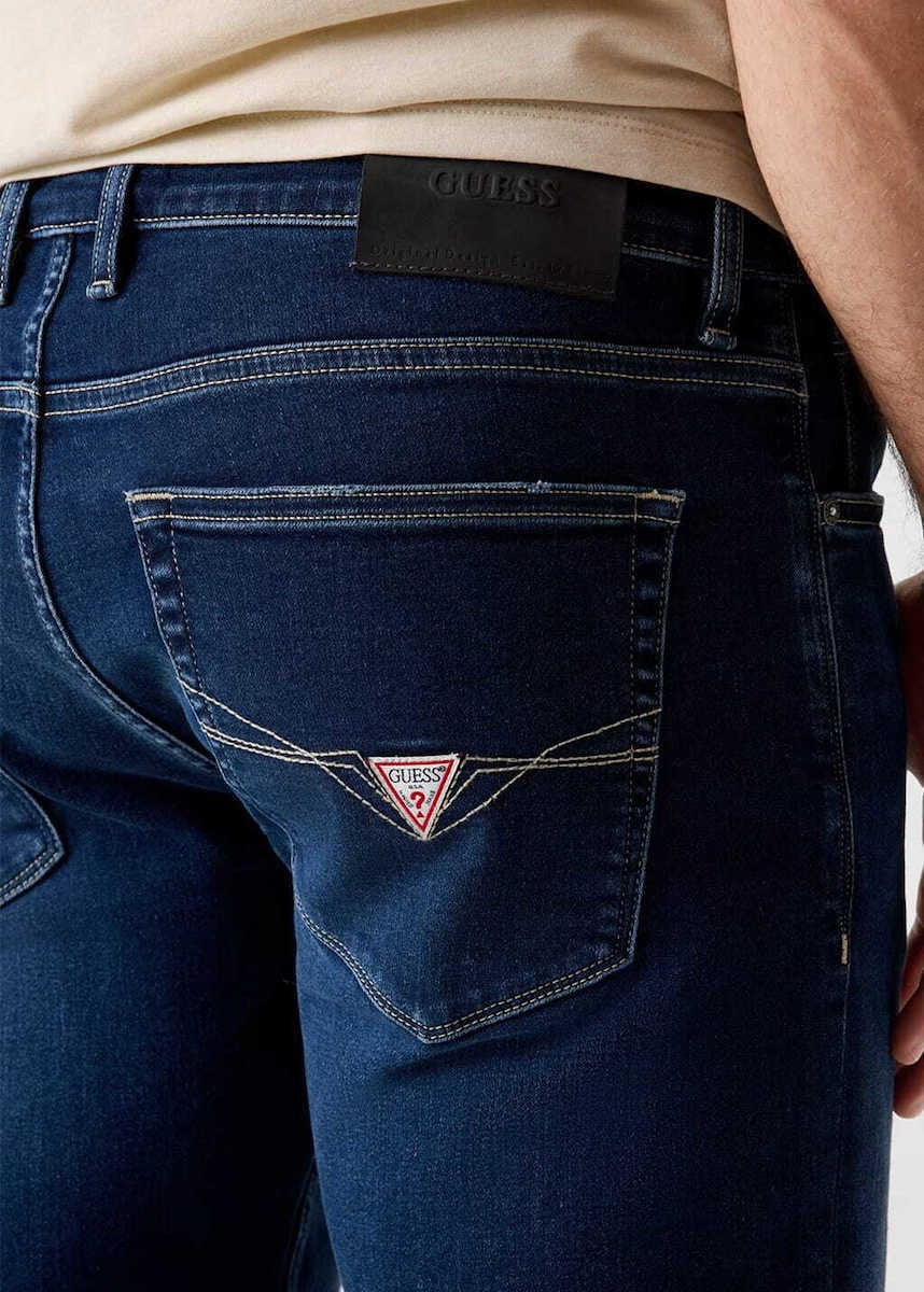 GUESS Ανδρικό Παντελόνι Jeans Βαμβάκι/Ελαστάνη Μπλέ Slim Tapered Fit M6RAS2D0632-D3N THE DENALI 1823460