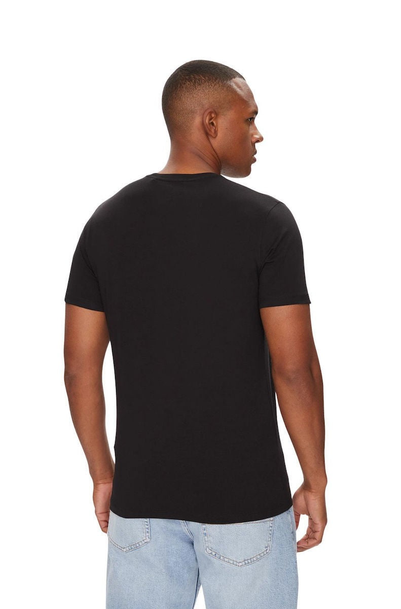 GUESS Ανδρικό T-Shirt Βαμβάκι Μαύρο Slim Fit M4GI70KC9X0-JBLK JET BLACK A996 1823453