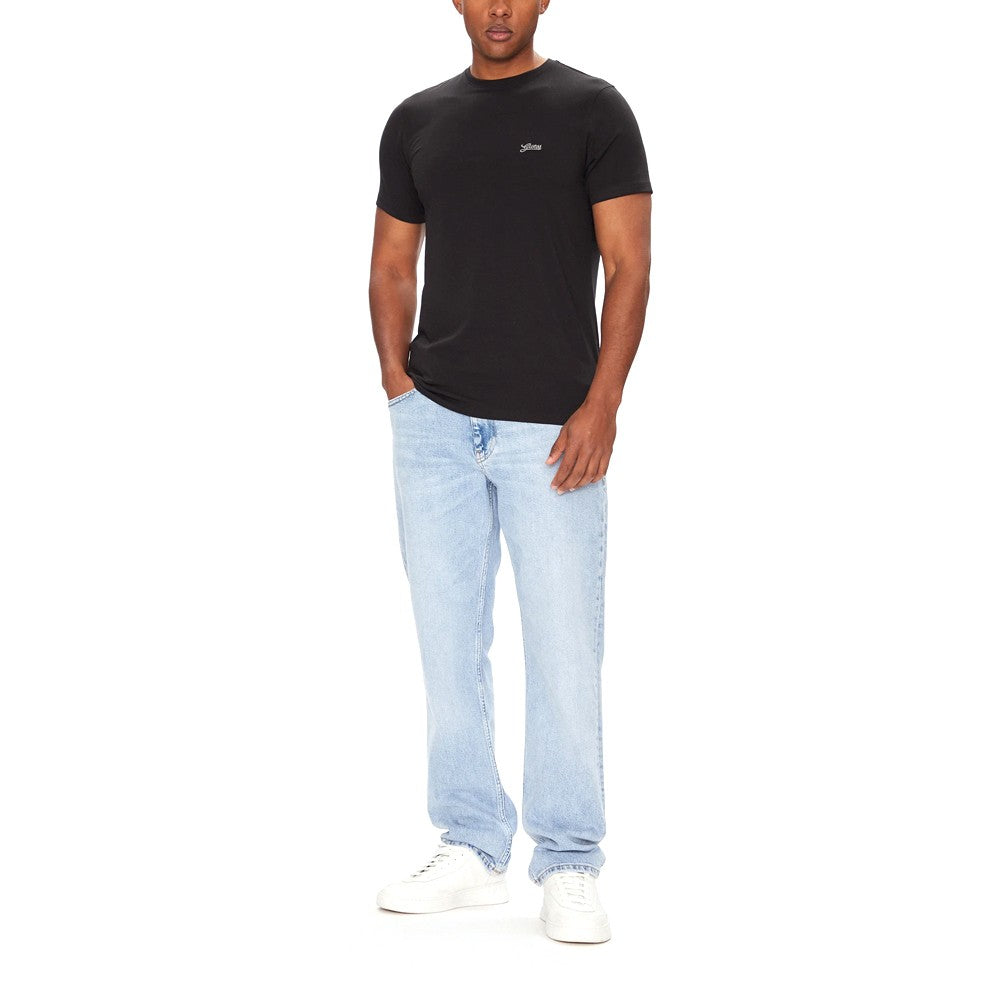 GUESS Ανδρικό T-Shirt Βαμβάκι Μαύρο Slim Fit M4GI70KC9X0-JBLK JET BLACK A996 1823453
