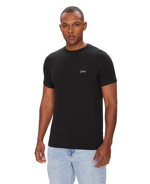 GUESS Ανδρικό T-Shirt Βαμβάκι Μαύρο Slim Fit M4GI70KC9X0-JBLK JET BLACK A996 1823453