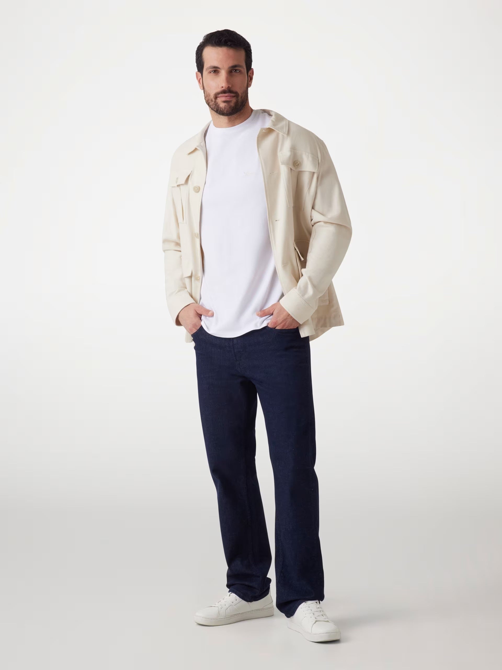 GUESS Ανδρικό T-Shirt Βαμβάκι Λευκό Slim Fit M4GI70KC9X0-G011PURE WHITE 1823453
