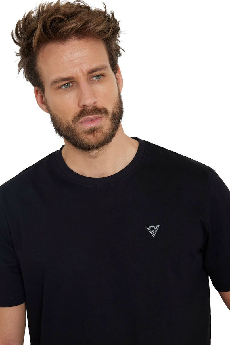 GUESS Ανδρικό T-Shirt Βαμβάκι Μαύρο Regular Fit M4YI0AKCCM1-JBLK JET BLACK A996 1823449