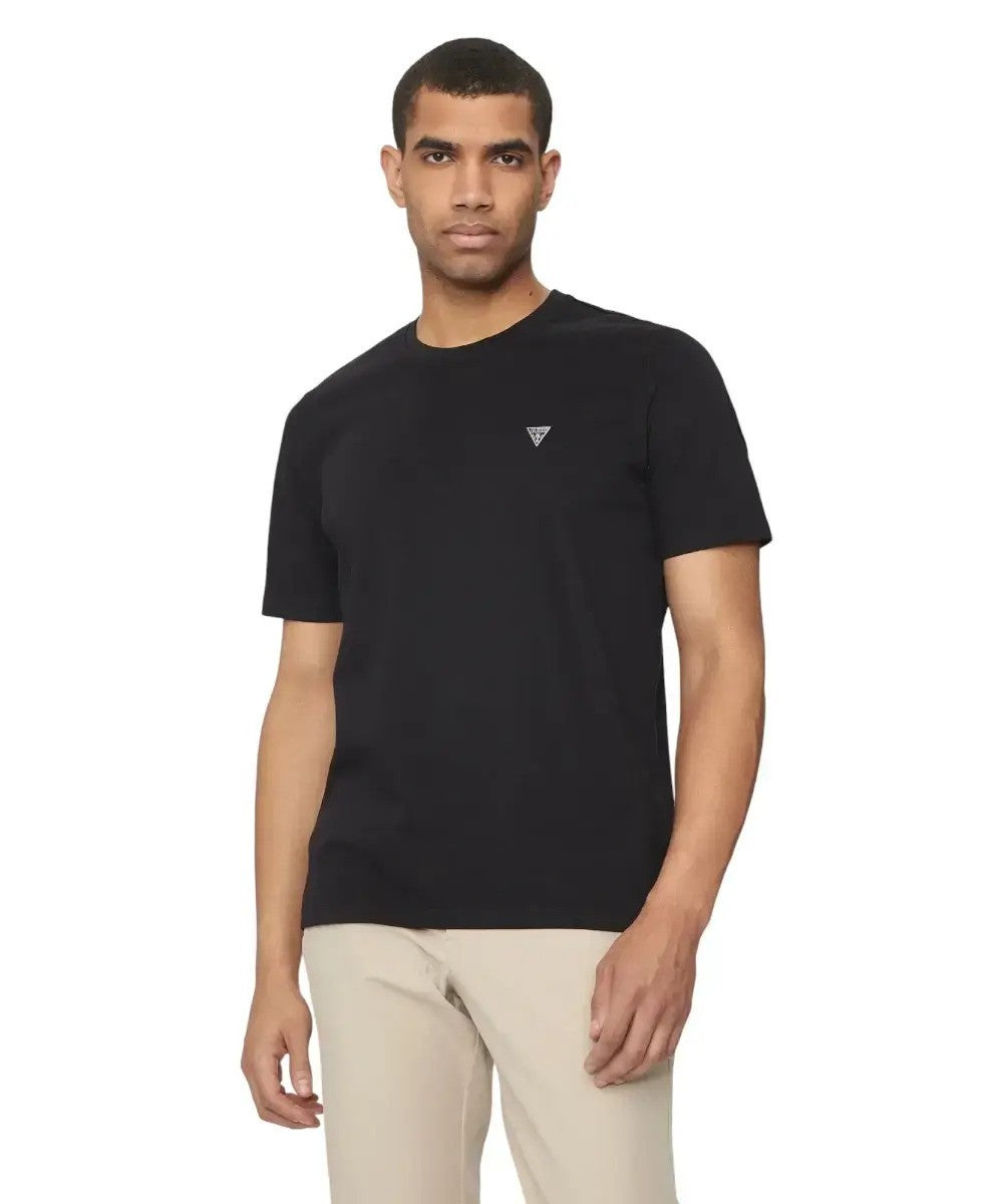 GUESS Ανδρικό T-Shirt Βαμβάκι Μαύρο Regular Fit M4YI0AKCCM1-JBLK JET BLACK A996 1823449