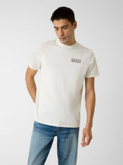 GUESS Ανδρικό T-Shirt Βαμβάκι Εκρού Regular Fit M6RI05KBW41-G291 JMILKY 1823454