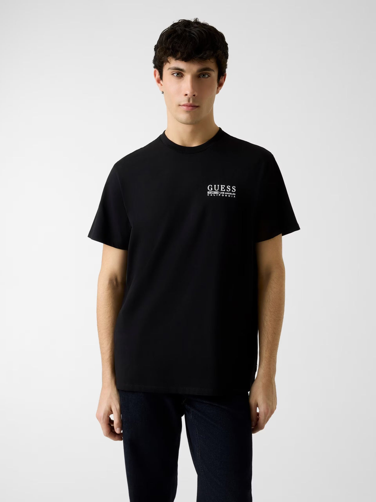 GUESS Ανδρικό T-Shirt Βαμβάκι Μαύρο Regular Fit M6RI05KBW41-JBLK JET BLACK A996 1823454