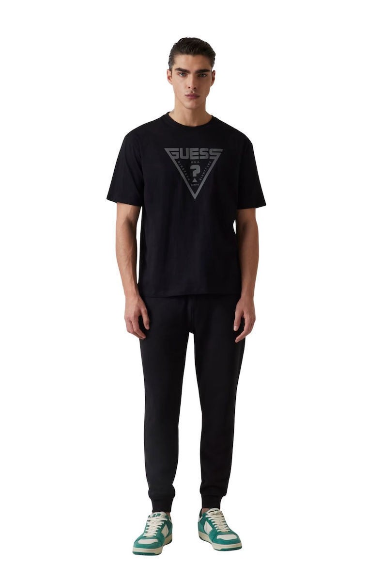 GUESS Ανδρικό T-Shirt Βαμβάκι Μαύρο Slim Fit M6RI09I3Z14-JBLK JET BLACK A996 1823451