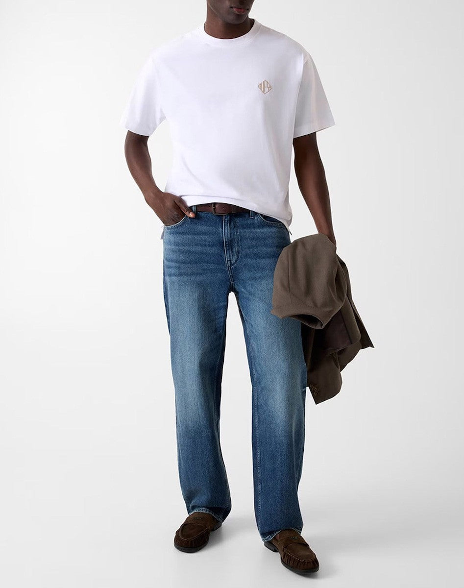 GUESS Ανδρικό T-Shirt Βαμβάκι Λευκό Regular Fit M6RI25I3Z14-G011 PURE WHITE 1823456