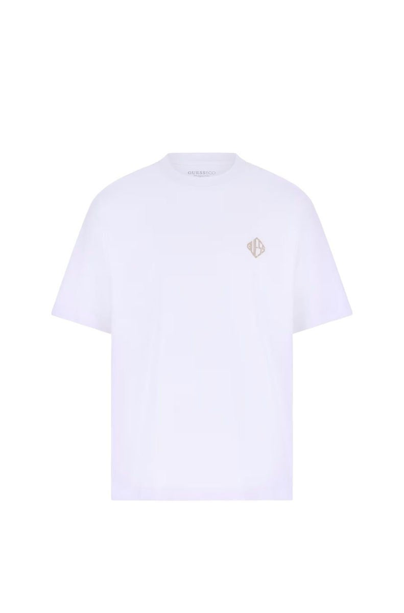 GUESS Ανδρικό T-Shirt Βαμβάκι Λευκό Regular Fit M6RI25I3Z14-G011 PURE WHITE 1823456