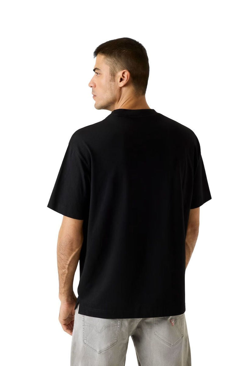 GUESS Ανδρικό T-Shirt Βαμβάκι Μαύρο Regular Fit M6RI25I3Z14-JBLK JET BLACK A996 1823456