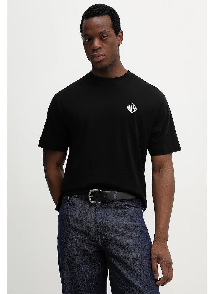 GUESS Ανδρικό T-Shirt Βαμβάκι Μαύρο Regular Fit M6RI25I3Z14-JBLK JET BLACK A996 1823456