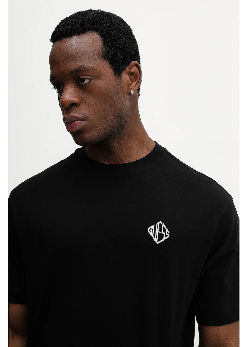 GUESS Ανδρικό T-Shirt Βαμβάκι Μαύρο Regular Fit M6RI25I3Z14-JBLK JET BLACK A996 1823456