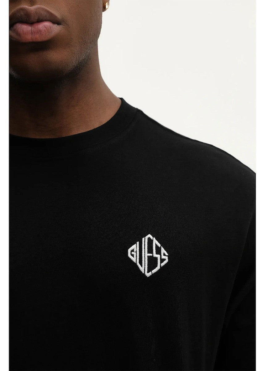 GUESS Ανδρικό T-Shirt Βαμβάκι Μαύρο Regular Fit M6RI25I3Z14-JBLK JET BLACK A996 1823456