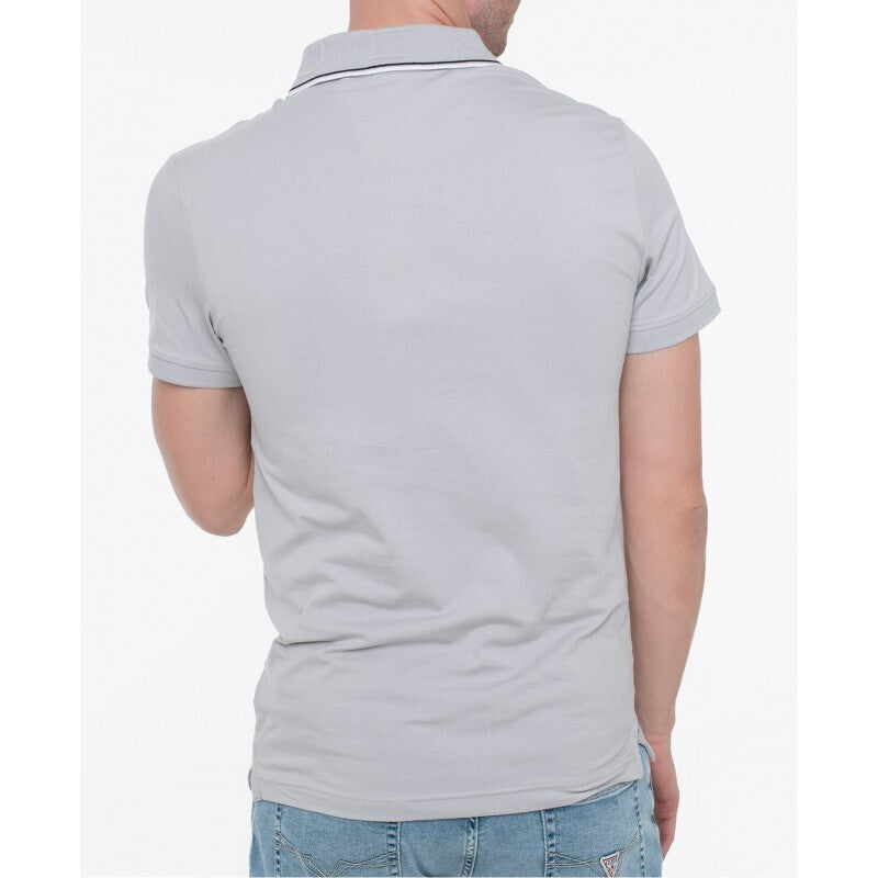 GUESS Ανδρικό T-Shirt Polo Πολυεστέρας/Ελαστάνη Γκρί Regular Fit M6RP66J1314-A92E WARM STONE GREY 1823450