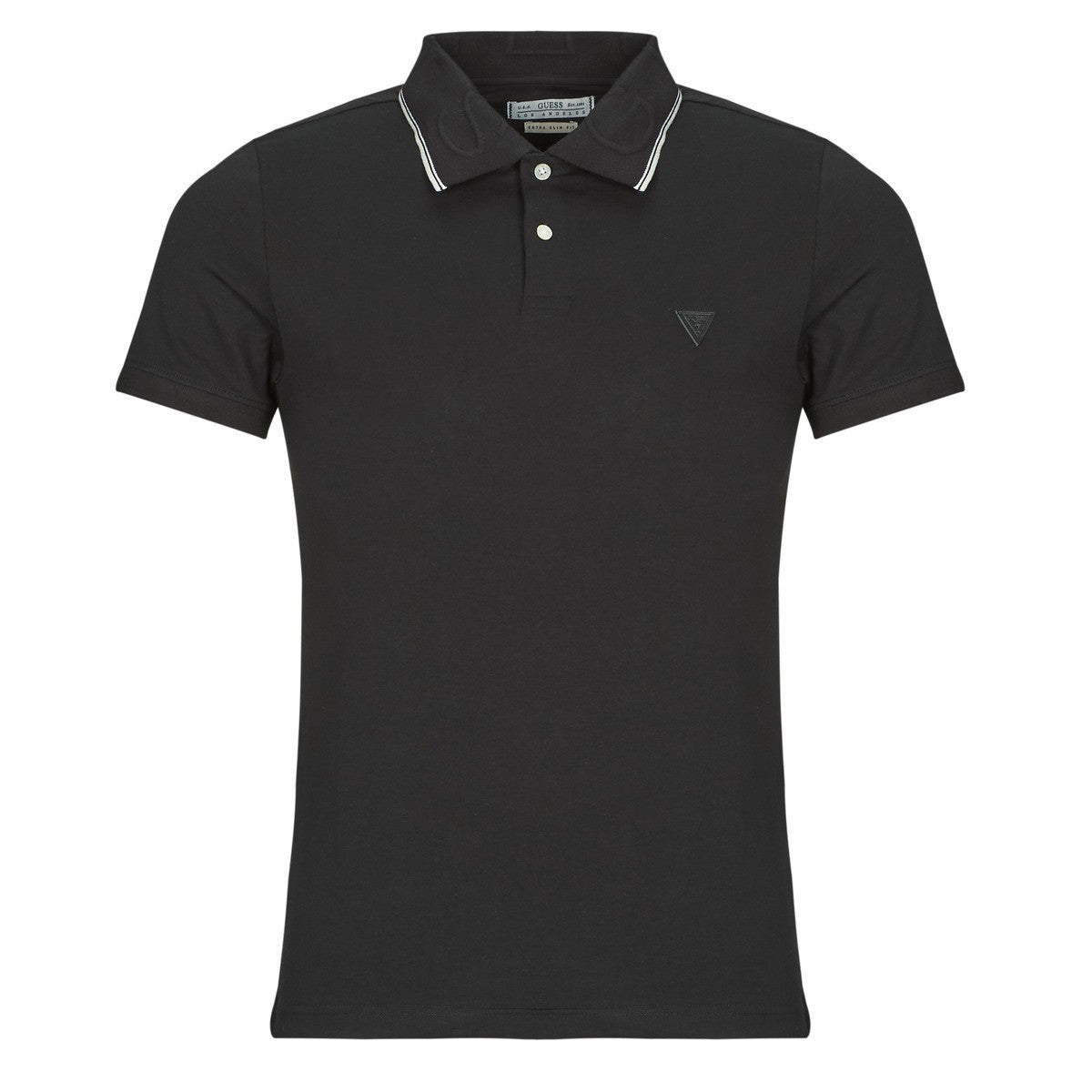 GUESS Ανδρικό T-Shirt Polo Πολυεστέρας/Ελαστάνη Μαύρο Regular Fit M6RP66J1314-JBLK JET BLACK A996 1823450