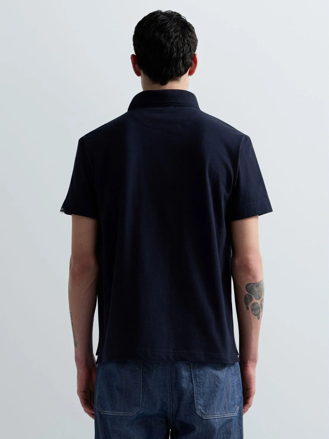 REPLAY Ανδρικό T-Shirt Polo Βαμβάκι/Ελαστάνη Μπλέ Regular Fit M3431.000.21868.576-970 NAVY 1823376