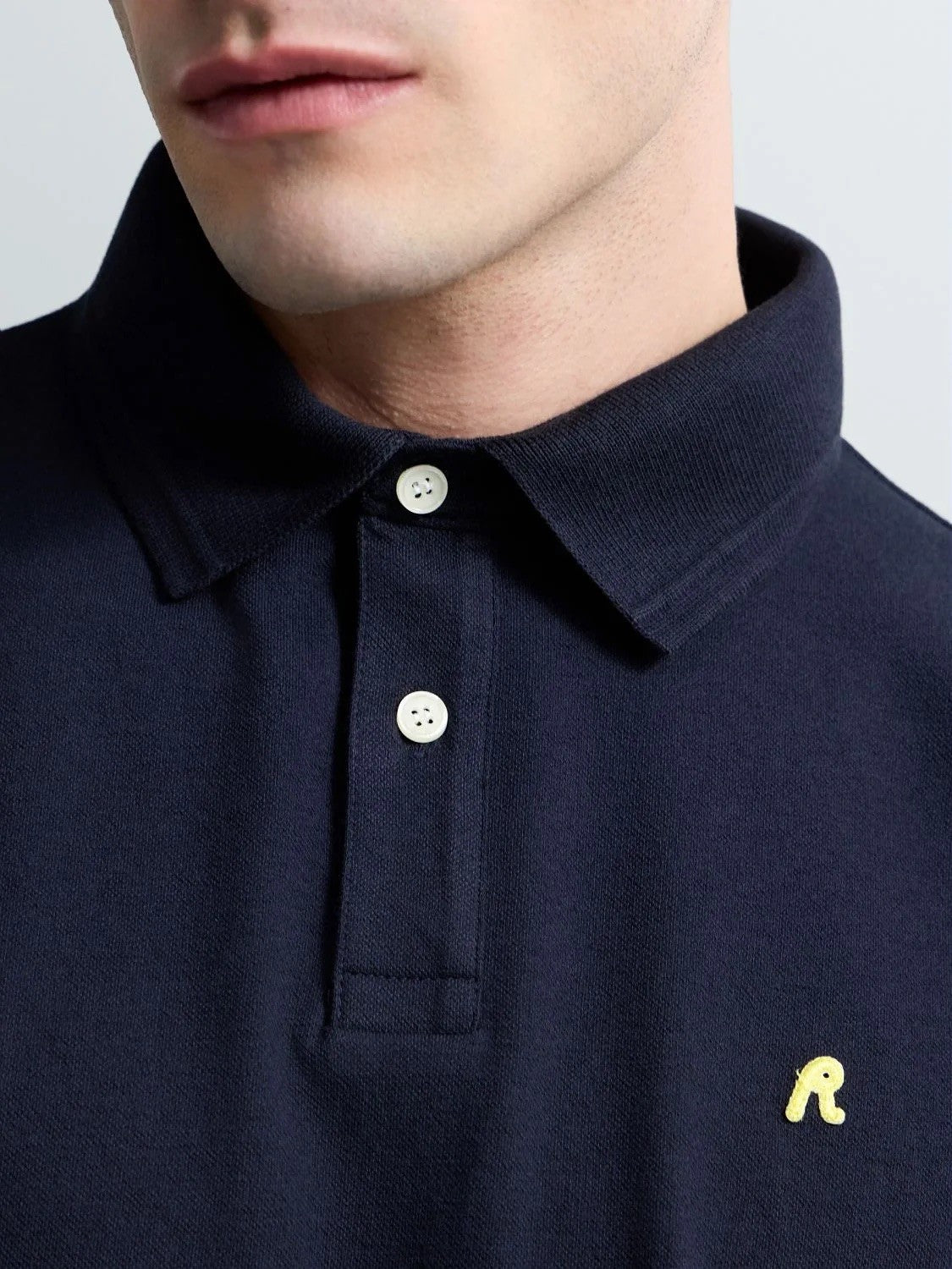 REPLAY Ανδρικό T-Shirt Polo Βαμβάκι/Ελαστάνη Μπλέ Regular Fit M3431.000.21868.576-970 NAVY 1823376
