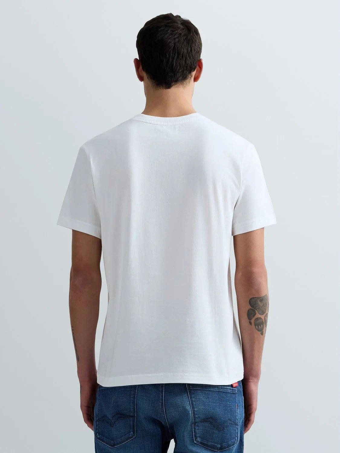REPLAY Ανδρικό T-Shirt Βαμβάκι Λευκό Regular Fit M3015.000.2660-011 NATURAL WHITE 1822083