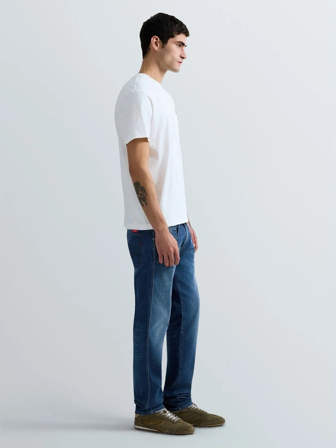 REPLAY Ανδρικό T-Shirt Βαμβάκι Λευκό Regular Fit M3015.000.2660-011 NATURAL WHITE 1822083
