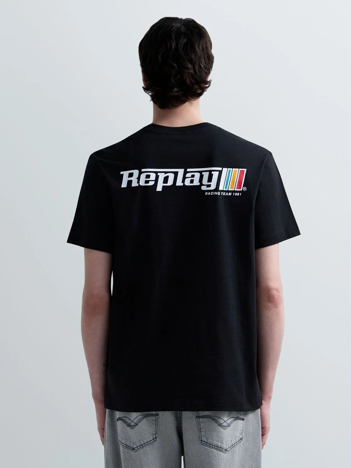REPLAY Ανδρικό T-Shirt Βαμβάκι Μαύρο Regular Fit M3329.000.2660-098 BLACK 1823390