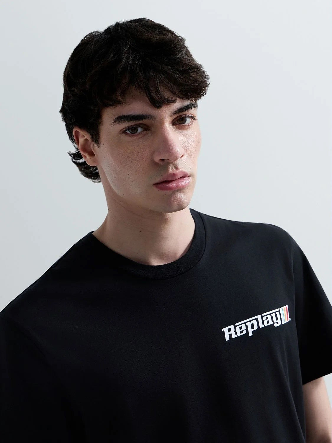 REPLAY Ανδρικό T-Shirt Βαμβάκι Μαύρο Regular Fit M3329.000.2660-098 BLACK 1823390