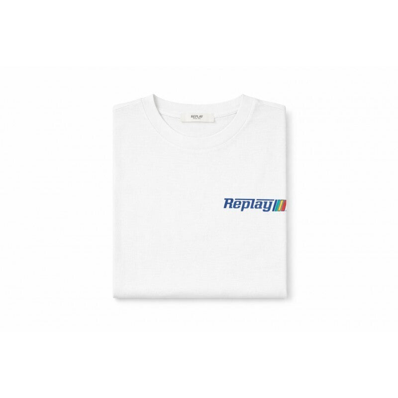 REPLAY Ανδρικό T-Shirt Βαμβάκι Λευκό Regular Fit M3329.000.2660-011 NATURAL WHITE 1823390