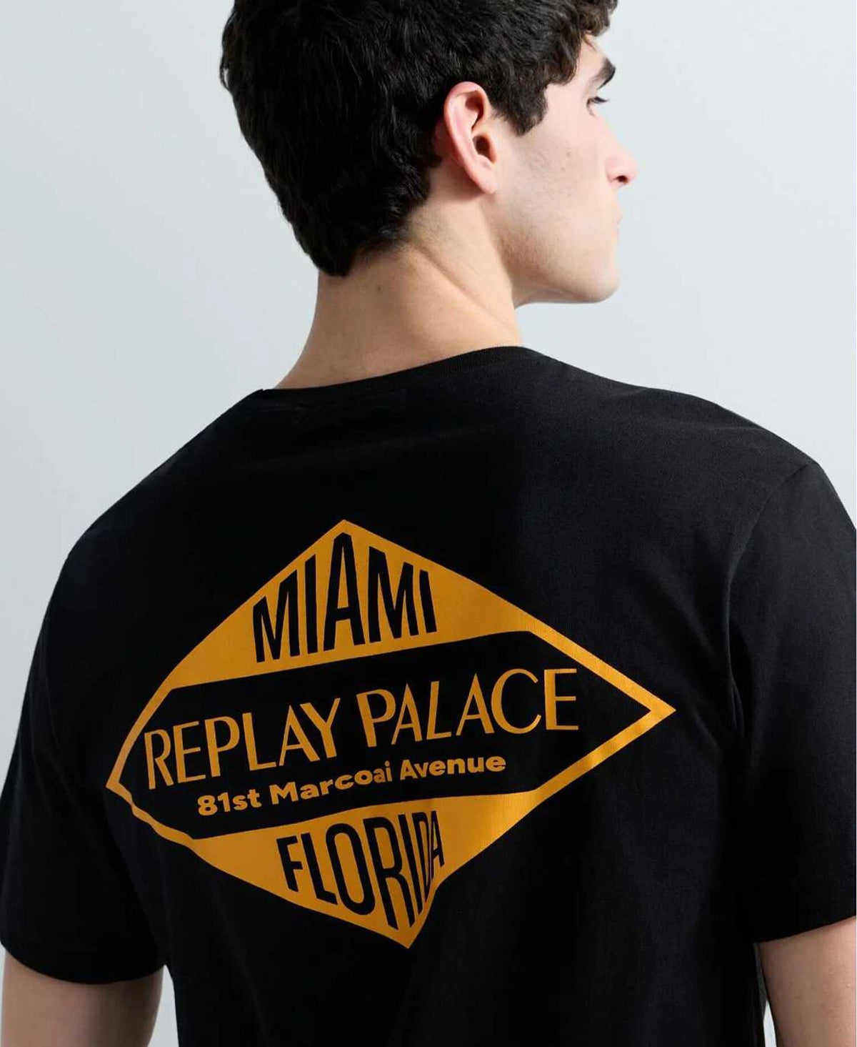 REPLAY Ανδρικό T-Shirt Βαμβάκι Μαύρο Regular Fit M3344.000.2660-098 BLACK 1823383