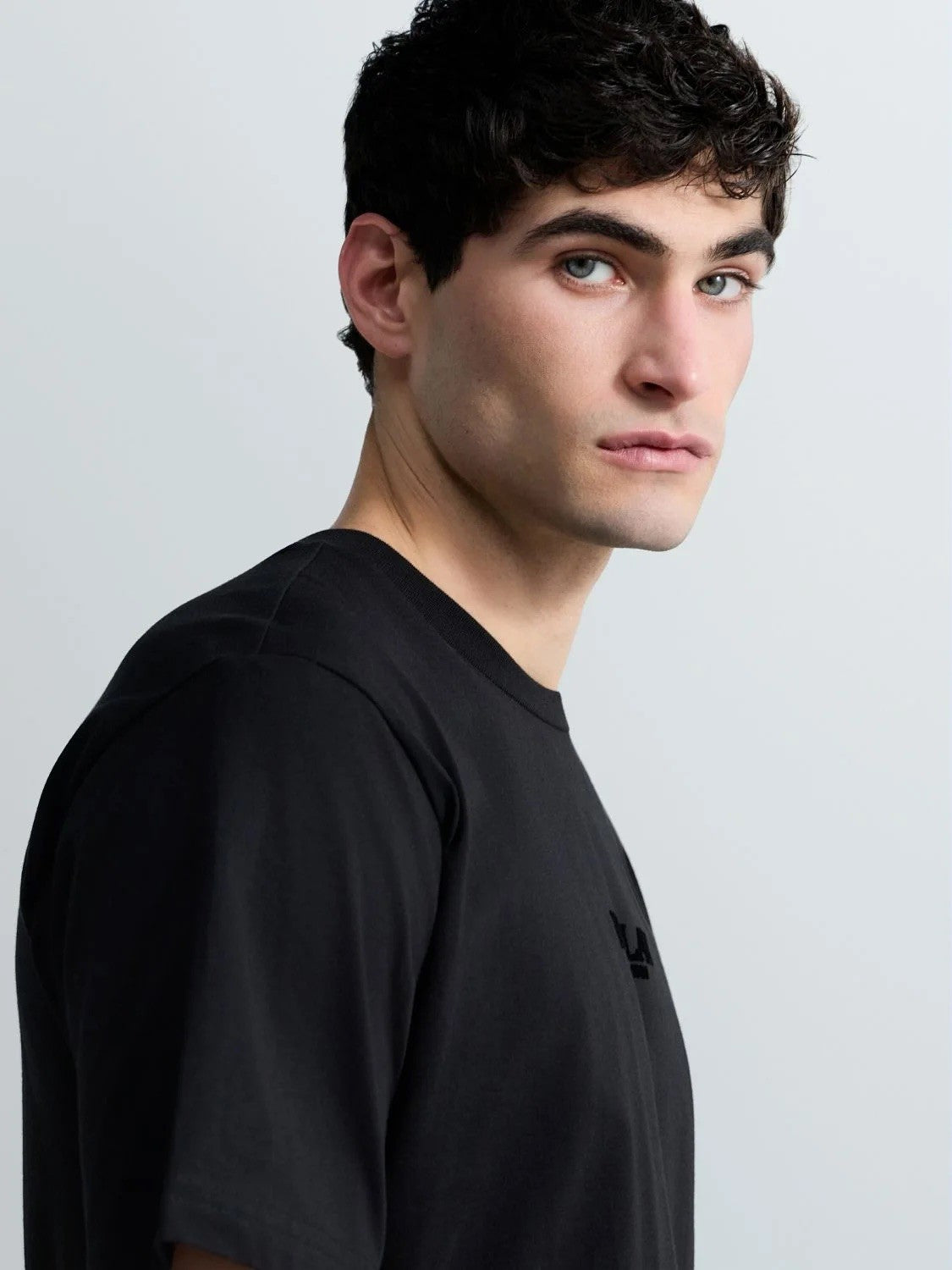 REPLAY Ανδρικό T-Shirt 3D Logo Βαμβάκι Μαύρο Regular Fit M3347.000.2660-098 BLACK 1823381