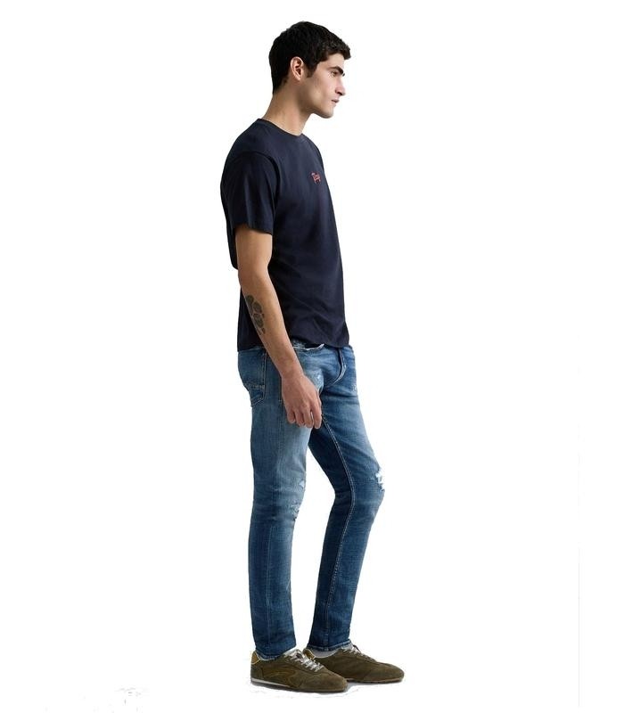 REPLAY Ανδρικό T-Shirt Βαμβάκι Μπλέ Regular Fit M3349.000.2660-970 DARK NAVY 1823388
