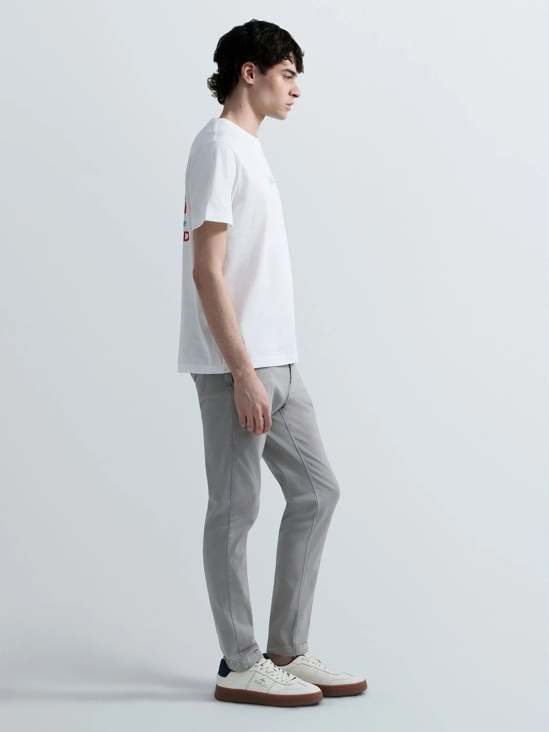 REPLAY Ανδρικό T-Shirt Βαμβάκι Λευκό Regular Fit M3349.000.2660-011 NATURAL WHITE 1823388