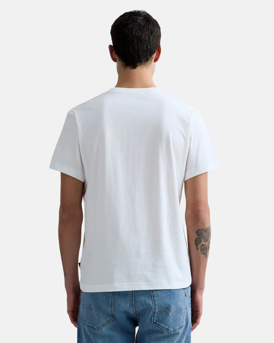 REPLAY Ανδρικό T-Shirt Βαμβάκι Λευκό Regular Fit M3429.000.2660-011 NATURAL WHITE 1823370