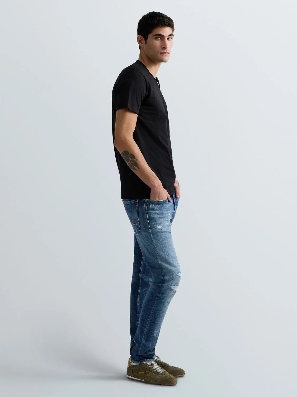 REPLAY Ανδρικό T-Shirt V Βαμβάκι Μαύρο Regular Fit M3591A.000.2660-098 BLACK 1822082
