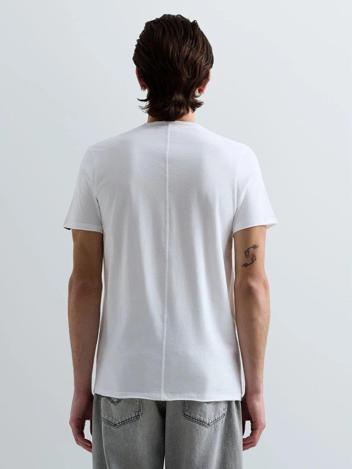 REPLAY Ανδρικό T-Shirt V Βαμβάκι Λευκό Regular Fit M3591A.000.2660-011 WHITE 1822082