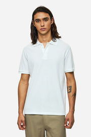 DIRTY LAUDRY Ανδρικό T-Shirt Polo Βαμβάκι Λευκό Regular Fit DLMT000665/WHITE 1824187