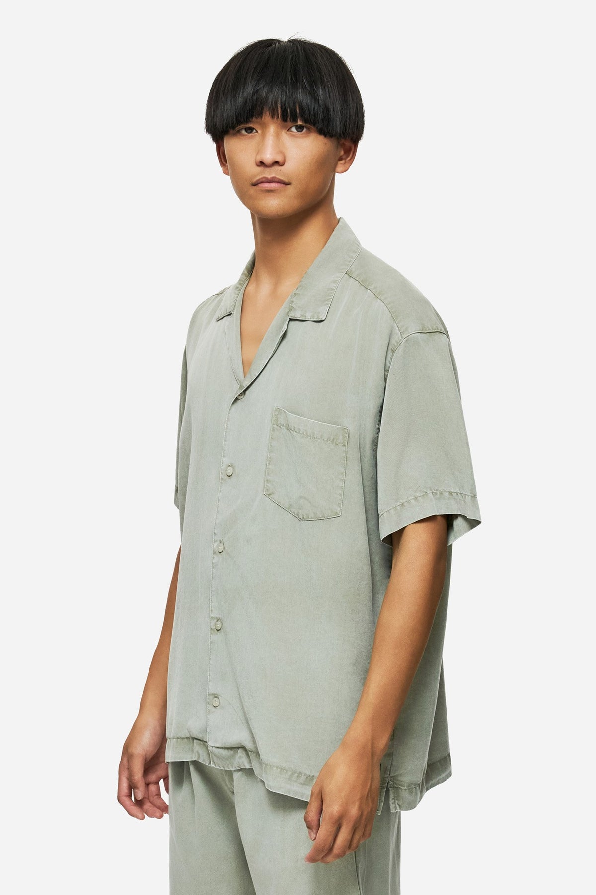 DIRTY LAUDRY Ανδρικό Πουκάμισο Lyocell Γκρί Relaxed Fit DLMS000127/VINTAGE GREIGE 1815228